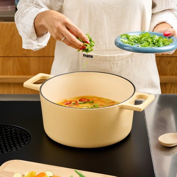 Касерола от излято желязо с капак подходяща за индукционен котлон 5,5 l Mattia 3.0 – FABINI-image-1