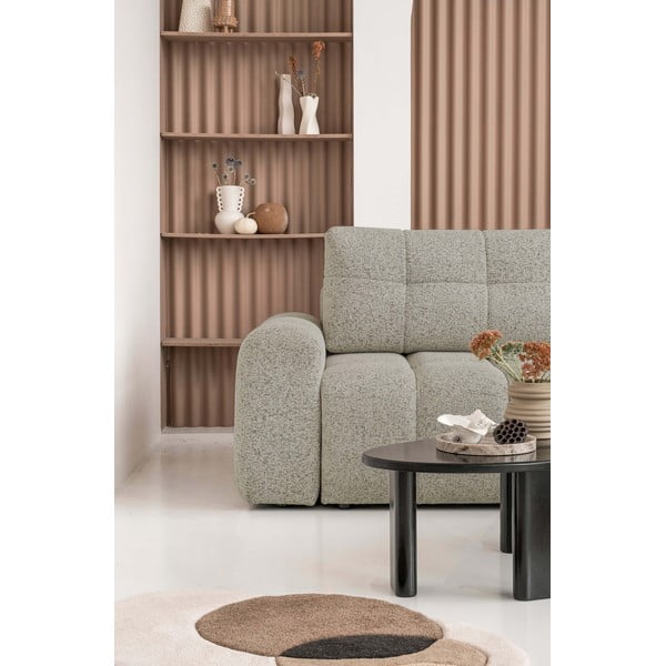 Светлокафяв разтегателен модулен ъглов диван с място за съхранение (десен ъгъл) Lulu – Miuform-image-4