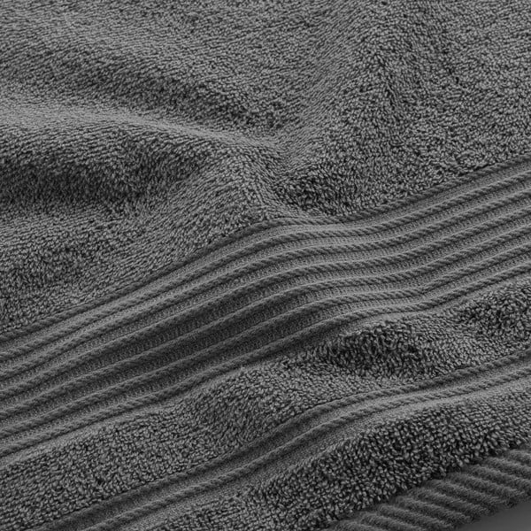 Тъмносива памучна кърпа от тери 50x90 cm Tendresse – douceur d'intérieur-image-2