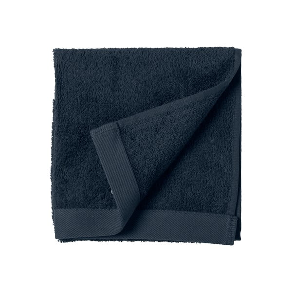 Синя хавлиена памучна кърпа Indigo, 60 x 40 cm Comfort Organic - Södahl