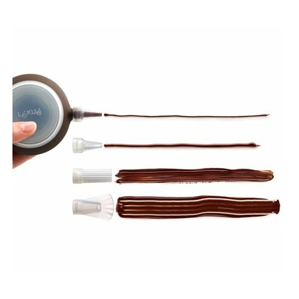 Кафяв декоратор с 4 приставки Decopen - Lékué-image-1