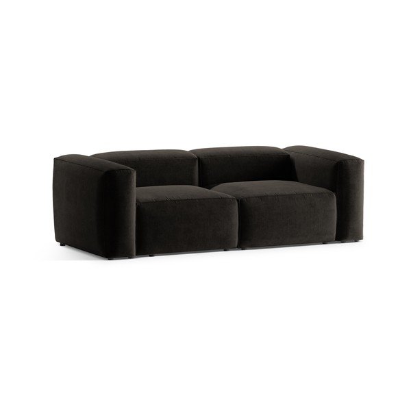 Черен диван 224 cm Bergamo – Cosmopolitan Design-image-2