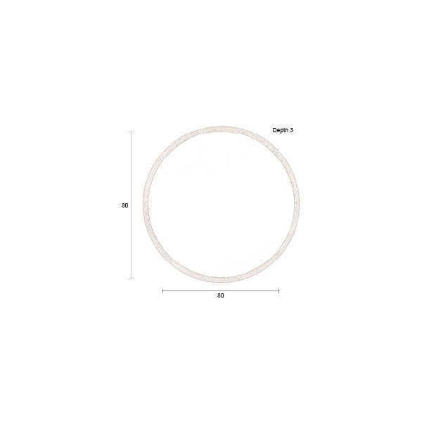 Стенно огледало масивно дърво ø 80 cm Gale – Dutchbone-image-4