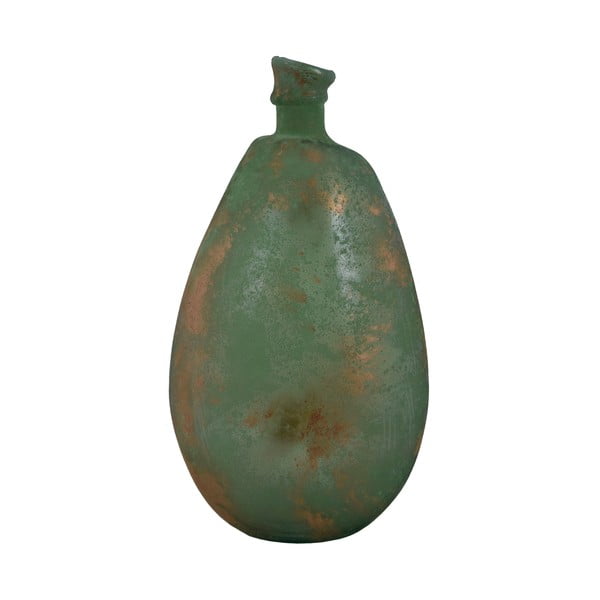 Зелена ваза от рециклирано стъкло с патина Simplicity, височина 47 cm - Ego Dekor
