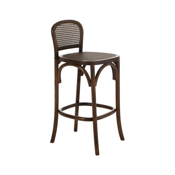 Тъмнокафяв ратанов бар стол (височина на седалката 67 cm) Today – Ellos Home