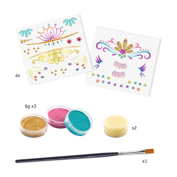 Комплект за рисуване на лице на принцеса - Djeco-image-1