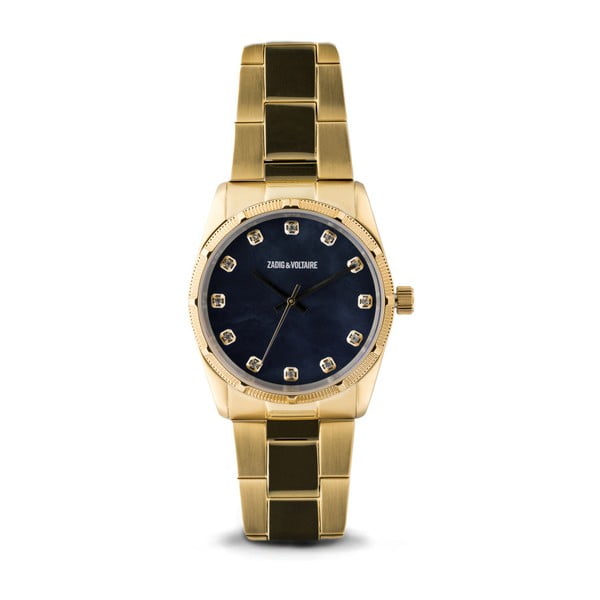 Černo-zlaté dámské hodinky Zadig & Voltaire