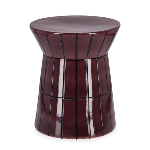 Бордо керамична кръгла масичка за кафе ø 38 cm Abbes – Bizzotto