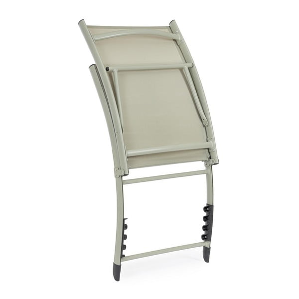 Кафяво-сив градински шезлонг метален Taylor – Bizzotto-image-3