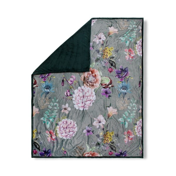 Зелено двустранно одеяло Chloe, 130 x 160 cm Parma - Descanso