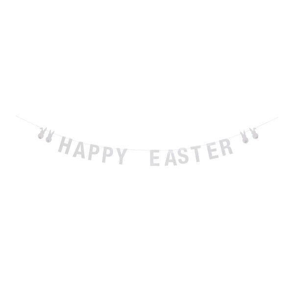 Бял хартиен гирлянд Happy Easter, дължина 200 cm - Bloomingville