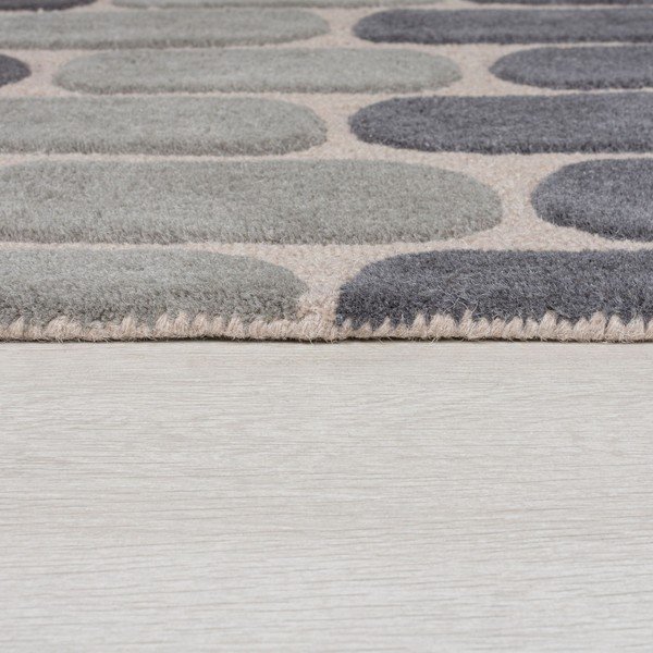 Сив вълнен килим , 160 x 230 cm Fossil - Flair Rugs-image-3