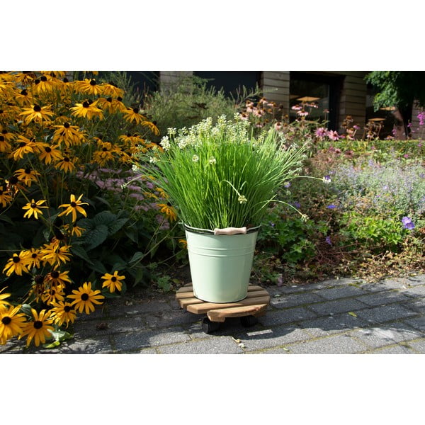 Дървена подвижна стойка за саксии ø 29 cm (височина 8 cm) Indoor & Outdoor – Esschert Design-image-1