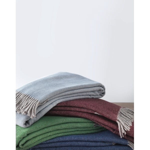 Виненочервено каре със съдържание на памук , 140 x 180 cm Jade - Euromant-image-1