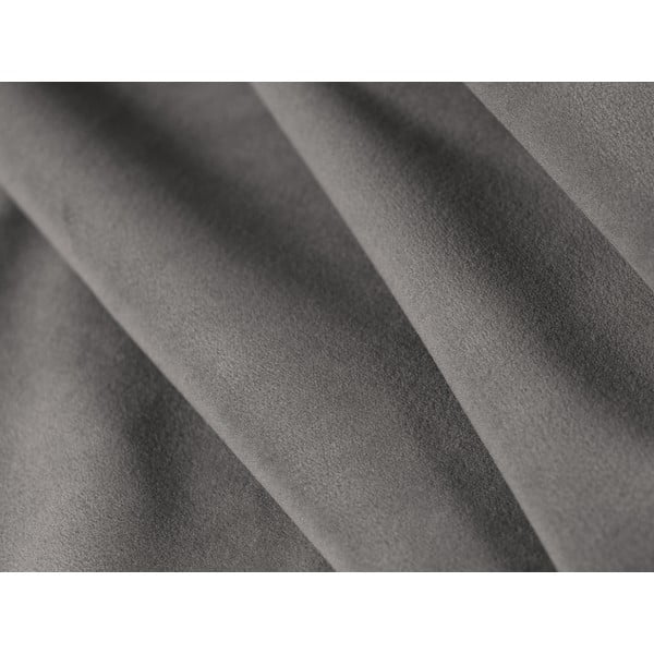 Тъмно сиво тапицирано двойно легло с решетка 140x200 cm Lily - Micadoni Home-image-1