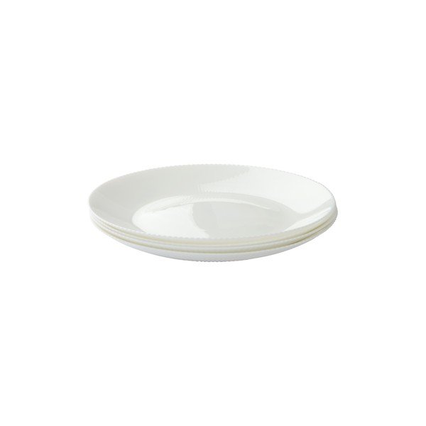 Бели стъклени чинии в комплект 4 бр. ø 25 cm Alessia – Jotex-image-3