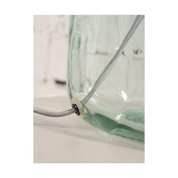 Настолна лампа с бежов абажур и структура от рециклирано стъкло Мурано, ⌀ 30 cm - Good&Mojo-image-1