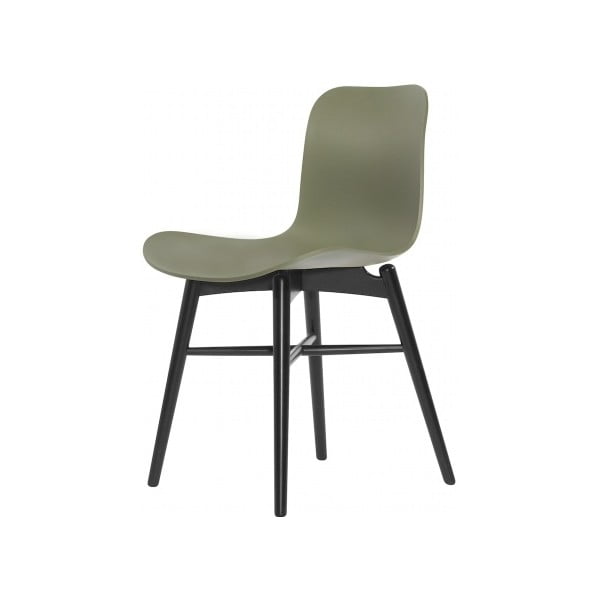 Zelená jídelní židle NORR11 Langue Dark