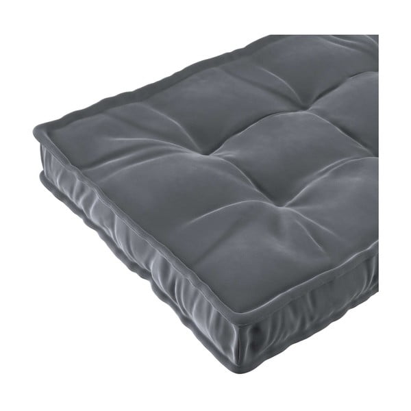 Тъмно сив детски матрак 60x120 cm Posh Velvet - Yellow Tipi-image-1