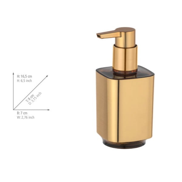 Дозатор за сапун в златисто Auron - Wenko-image-1
