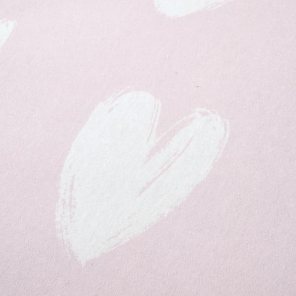 Единичен фланелен детски чаршаф 90x190 cm Hearts – Catherine Lansfield-image-1