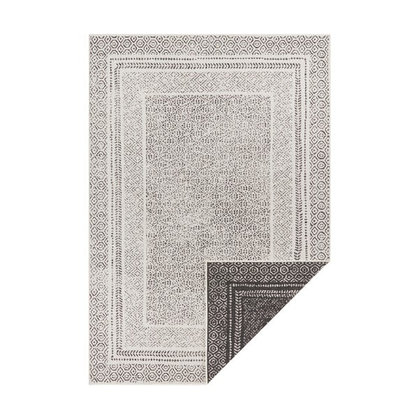 Черно-бял килим на открито Берлин, 80 x 150 cm - Ragami