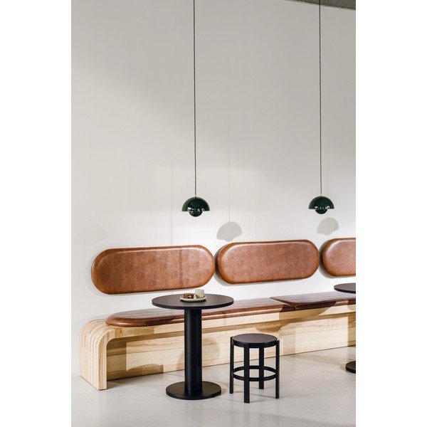 Кръгла трапезна маса с дъбов плот ø 80 cm Sool – noo.ma-image-4