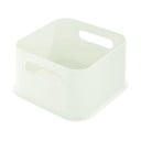 Бяла кутия за съхранение с дръжки, 21,3 x 21,3 cm Eco - iDesign