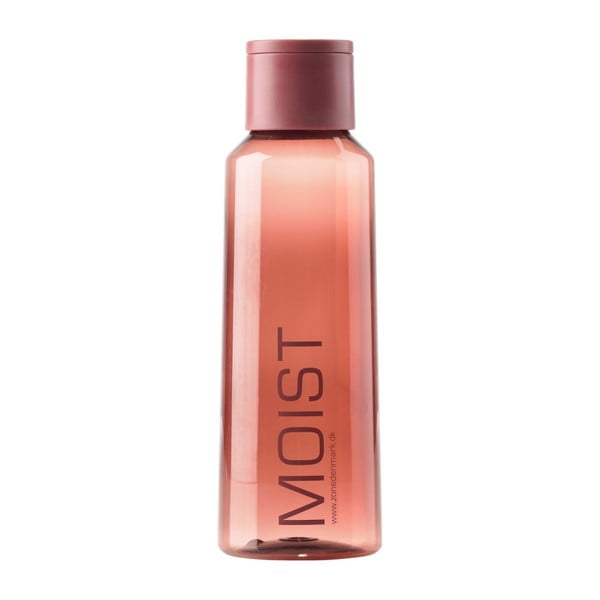 Червена пластмасова бутилка за вода Moist, 500 ml - Zone