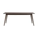 Тъмнокафява сгъваема трапезна маса от декор от дъб  90x190 cm Yumi – Rowico