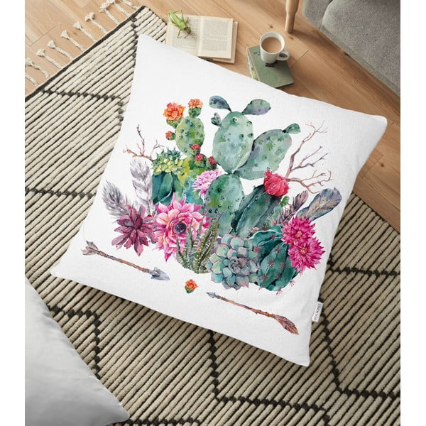 Калъфка за възглавница от памучна смес Desert Flowers, 70 x 70 cm - Minimalist Cushion Covers