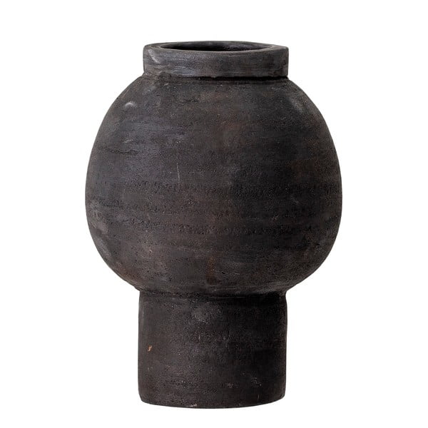 Черна декоративна ваза от теракота, височина 18 cm Mindi - Bloomingville