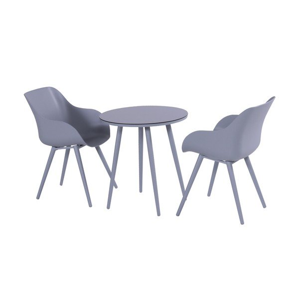 Сива градинска маса Sophie Studio Bistro, ø 66 cm - Hartman-image-2