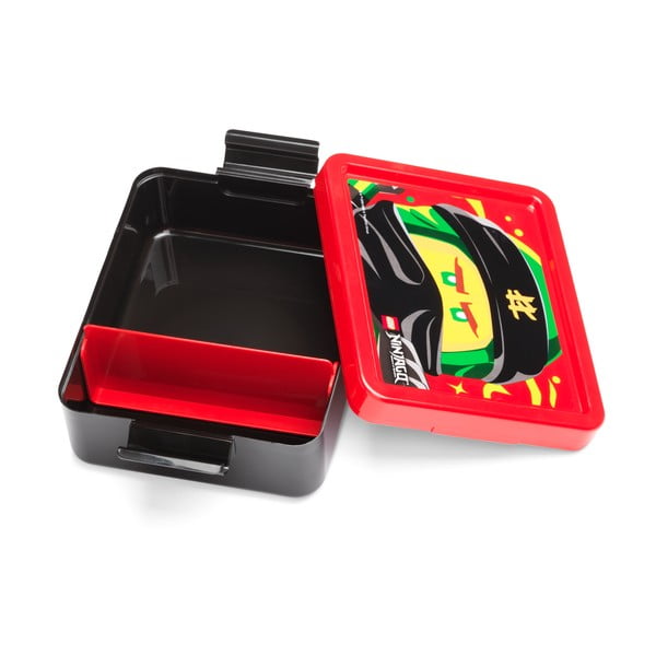 Черна кутия за закуски с червен капак Ninjago - LEGO®