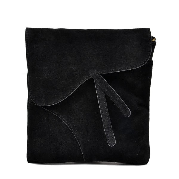 Черна кожена чанта Bibiana - Luisa Vannini