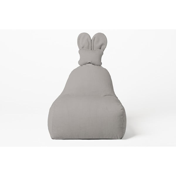 Сив детски пуф Funny Bunny – The Brooklyn Kids-image-1