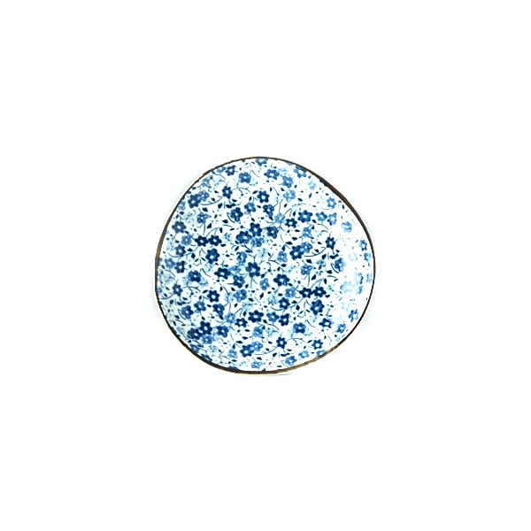 Синя и бяла керамична чиния, ø 12 cm Daisy - MIJ