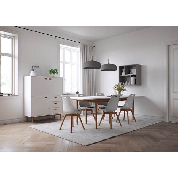 Светлосив стенен шкаф за книги Z , 70 x 70 cm Cube - Tenzo-image-4