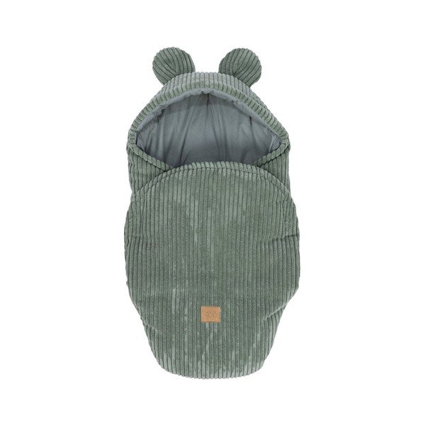 Зелено бебешко одеяло от рипсено кадифе 45x80 cm – Meowbaby