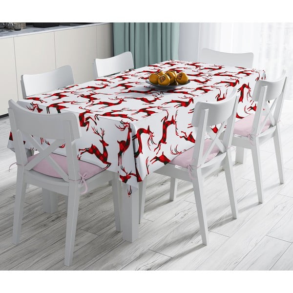 Коледна покривка за маса с памучна смес Тартан, 140 x 180 cm Christmas - Minimalist Cushion Covers
