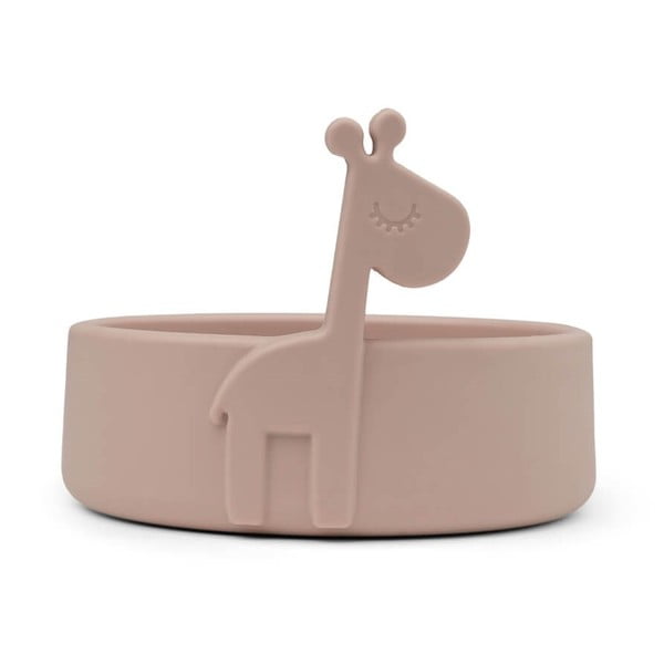 Розова силиконова бебешка купичка ø 11,5 cm Raffi - Done by Deer