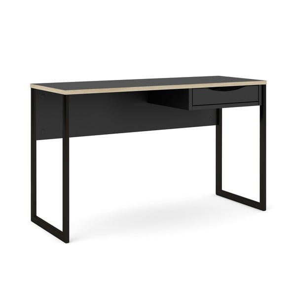 Черна работна маса , 130 x 48 cm Function Plus - Tvilum-image-3