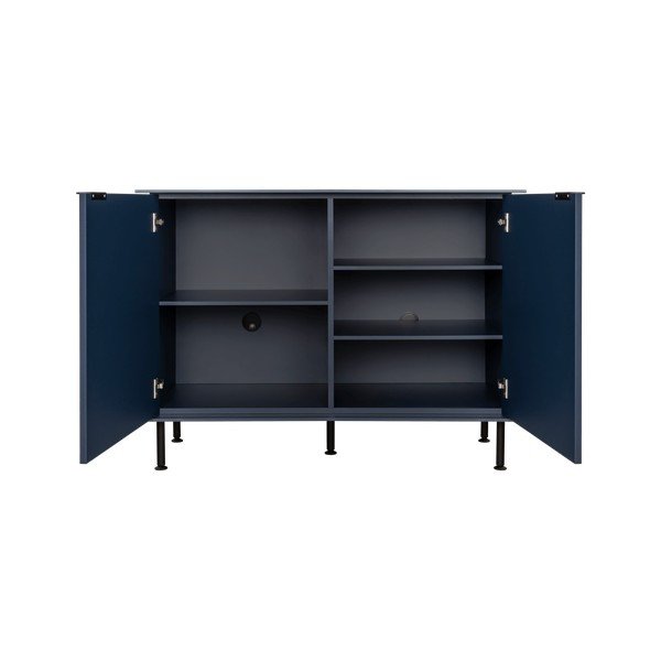 Тъмносин скрин с отвор за кабели 120x88x50 cm Suumo – noo.ma-image-3