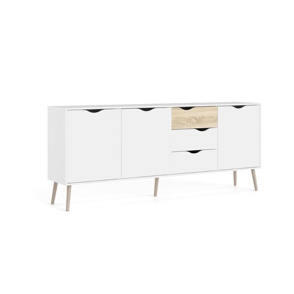 Бял скрин 196x82x39 cm Oslo – Tvilum-image-2