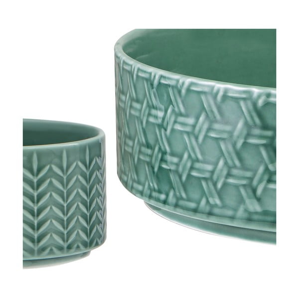 Порцеланови купи за сервиране в тюркоазен цвят в комплект от 2 бр. ø 30 см Heath Jade - Ladelle-image-3
