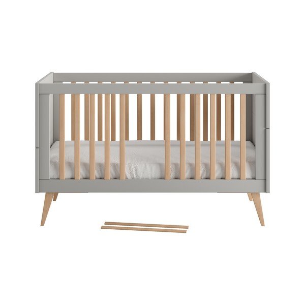 Сиво детско легло 70x140 cm Swing - Pinio-image-3