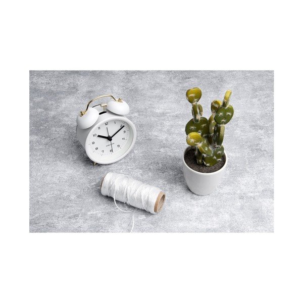 Бял будилник , ⌀ 10 cm Classic Bell - Karlsson-image-2