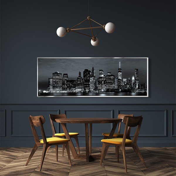 Живопис върху платно Silver City, 152 x 62 cm - Styler-image-1