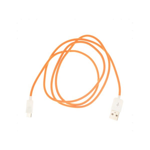 Micro-USB kabel, oranžový