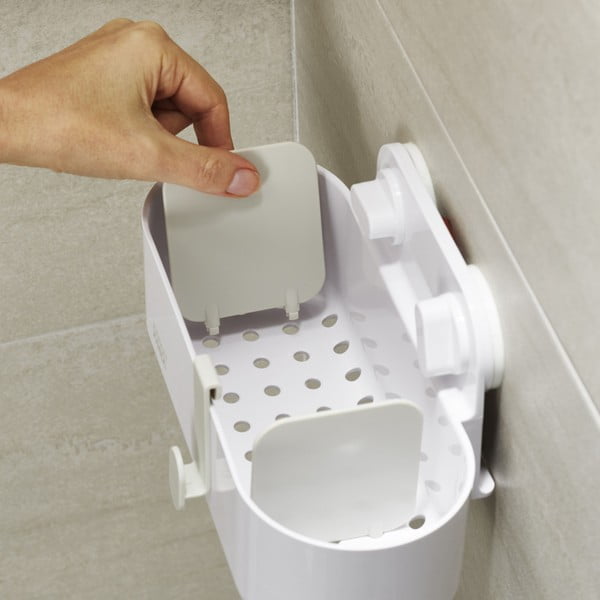 Бял пластмасов рафт за баня без пробиване Duo – Joseph Joseph-image-2